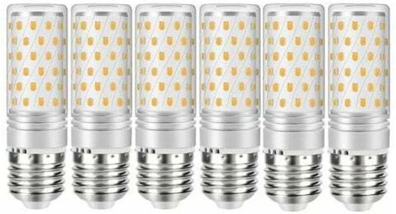 6er-Pack E27 12W LED-Lampen (entspricht 100W Halogenlampen) 1200LM Warmweiß 3000K Abstrahlwinkel 360 220-240V