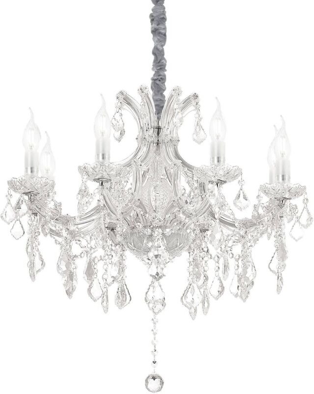 Napoleon - 8 Licht Pendelleuchte Chrom - Ideal Lux