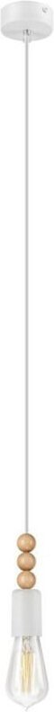 Thumbnail - Lamkur Simon Schlanke Pendel-Deckenleuchten Weiß, 1x E27