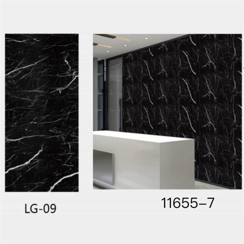 Trade Shop Traesio - Trade Shop - pannello adesivo effetto marmo nero argento pareti paraschizzi 300 x 60CM stanza -