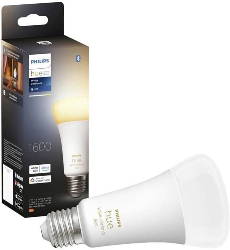 Philips hue led glühbirne 28819500 929002471901- e27 13w- weißes ambiente