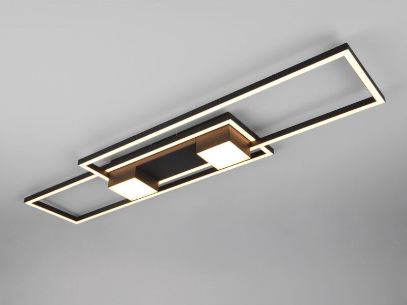 Thumbnail - Trio Leuchten - led Deckenleuchte albany Schwarz mit Fernbedienung dimmbar, Breite 100cm