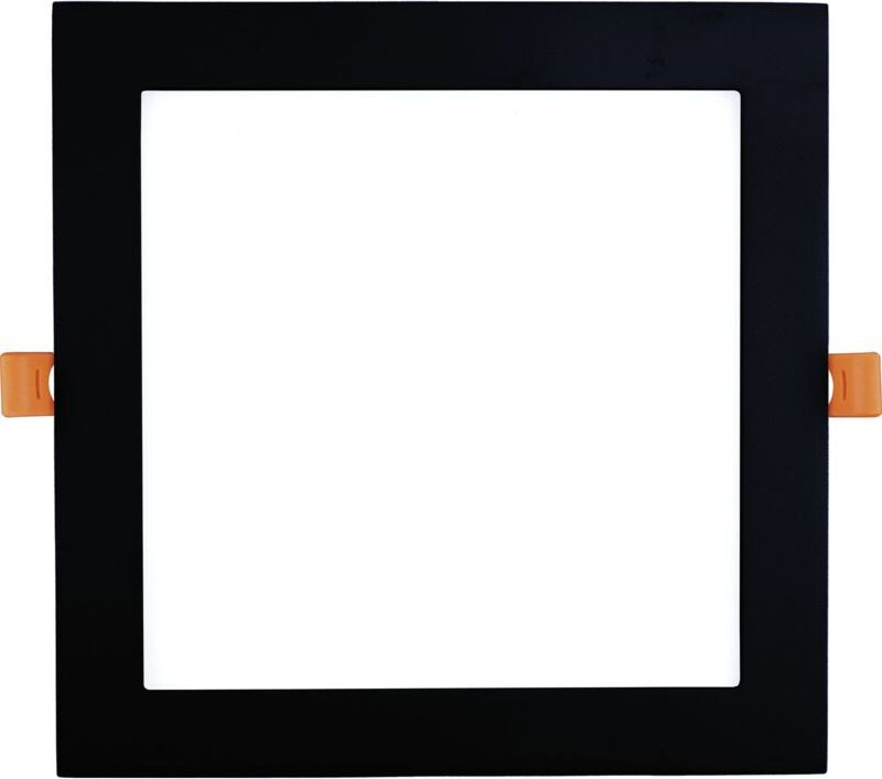 Led Spot - Einbaustrahler 21W 4000K neutralweiß ohne Led-Punkte - Led Deckenspot 225x225mm, schwarz 230V