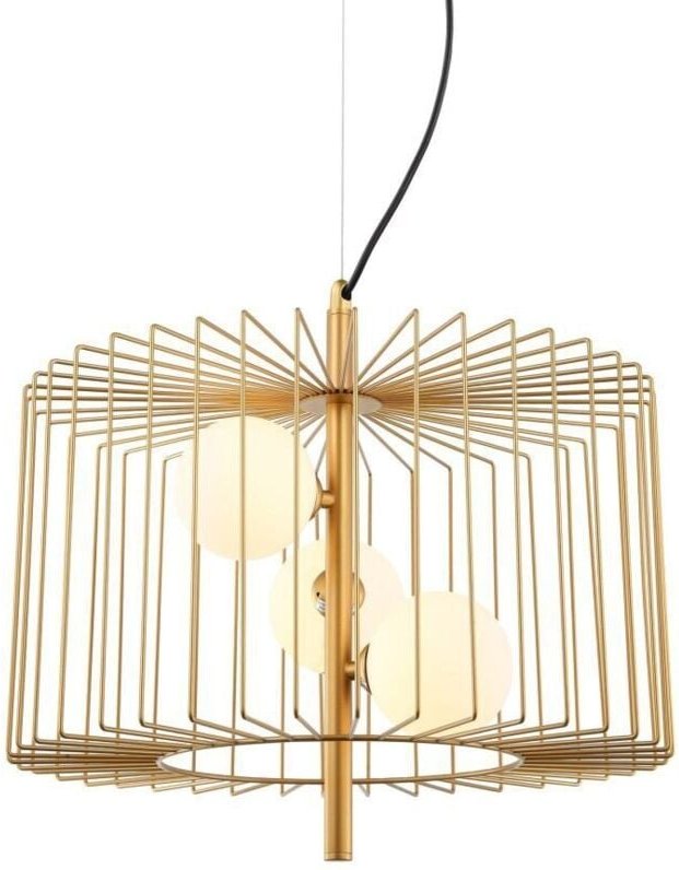 Daren - Moderner hängender Anhänger goldenes 3 Licht mit Gold, weißer Schatten, G9 - Italux