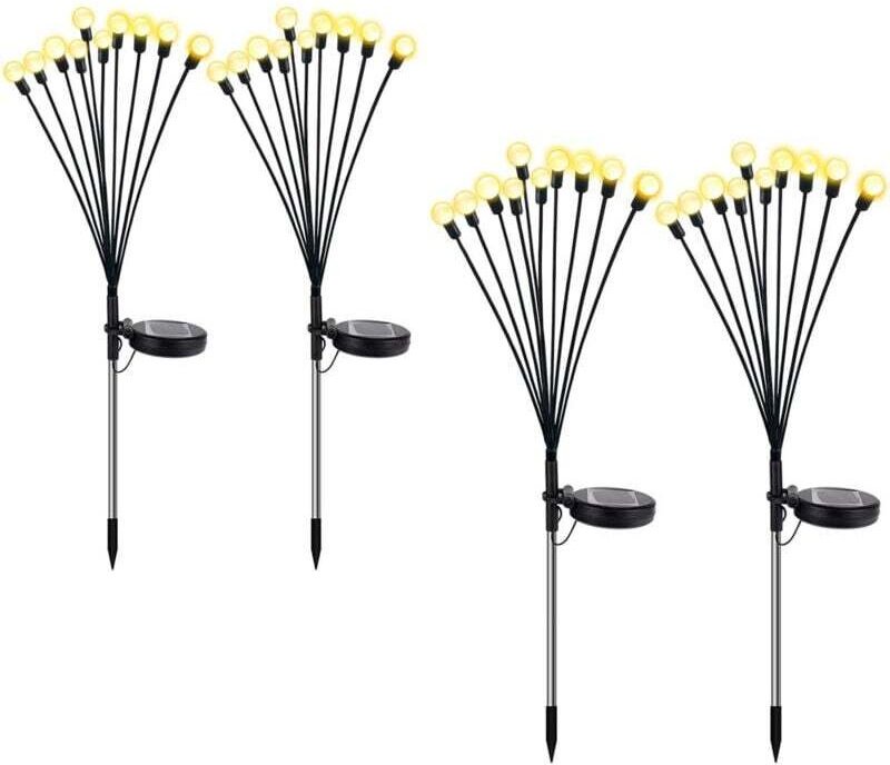 Solar-Glühwürmchenlampe – Wasserdicht für Balkon, Garten und Terrasse – Warmweiß