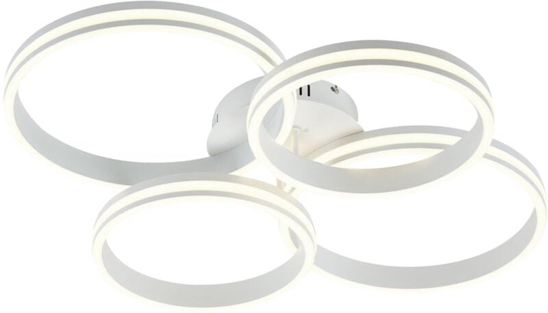 Deckenleuchte weiß inkl. led 3-Stufen-Dimmbar 4-flammig - Navara