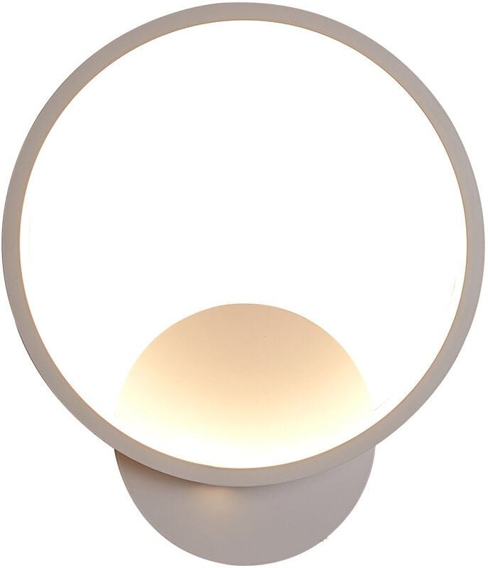 Moderne runde LED-Wandleuchte für den Innenbereich, warmweiß