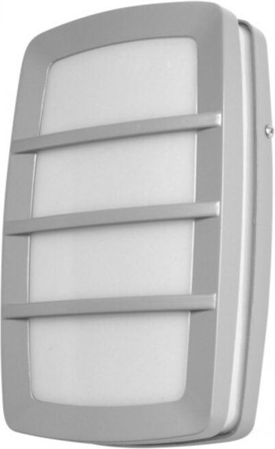 Fabrilamp - Capella Aluminium Außenwandleuchte 1xe27 grau ip44 8,5x30x18,5 cm