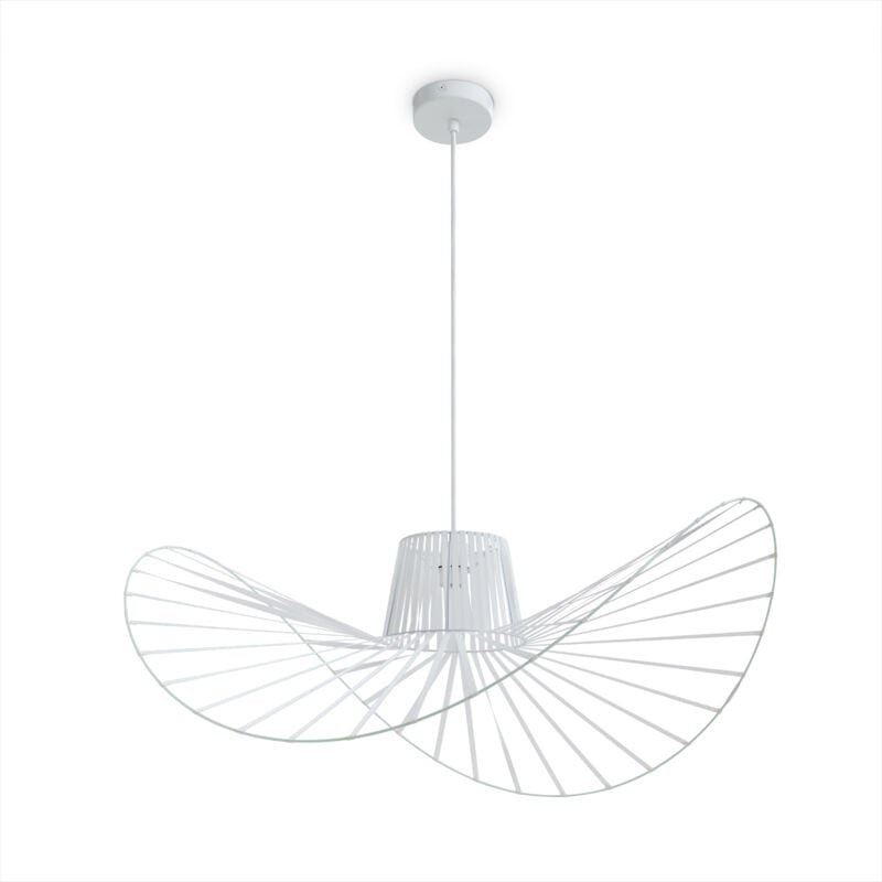 Led Pendelleuchte Wohnzimmer Esszimmer Schlafzimmer Hängellampe Modern Stylisch Pendelleuchte - Weiß, Weiß (Ø90cm) - Pac...