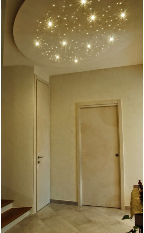 Trade Shop Traesio - Trade Shop - 50 led Sternenhimmel Einbaustrahler Weiß oder Kaltblau Lichtpunkt Set 5/12V -