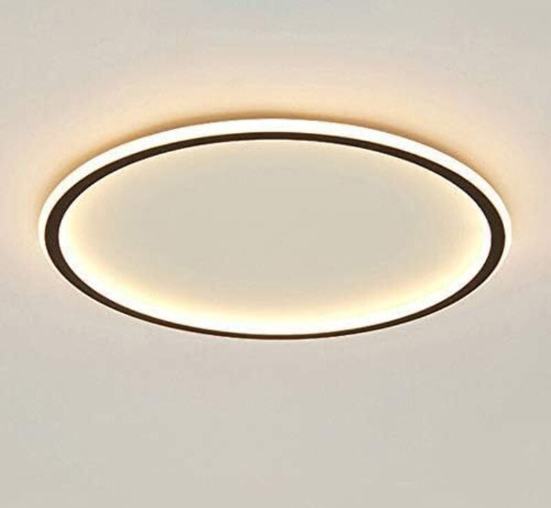 Dimmbare runde LED-Deckenleuchte, dreifarbiges Ringlicht, moderne, trendige Wohnzimmerlampe für das Schlafzimmerbüro zu ...