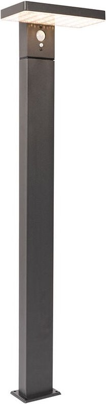 Außenpfosten dunkelgrau 80 cm inkl. led und Abblendlicht auf Solar - Sunnie