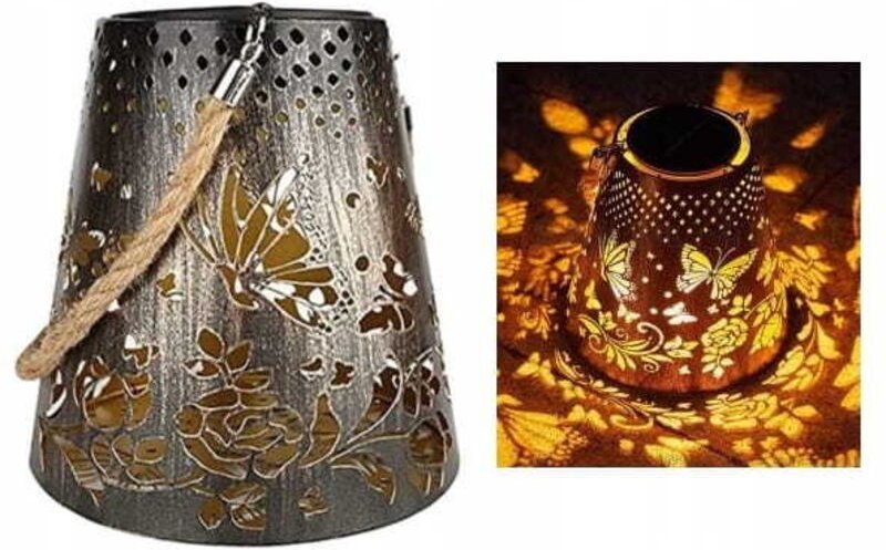 Solar LED Laterne Pendelleuchte Außenlaterne für Garten