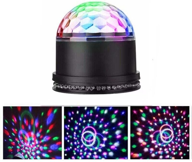 Boule Disco, Boule hat Facette 12w 51 LEDs 12. 5x12. 5x13cm Lampe von Scène Lumière Soirée Lumière Fête Ampoules Jeux vo...