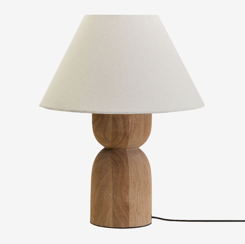 SKLUM Diniz Tischlampe Mango-Holz ↑30 cm