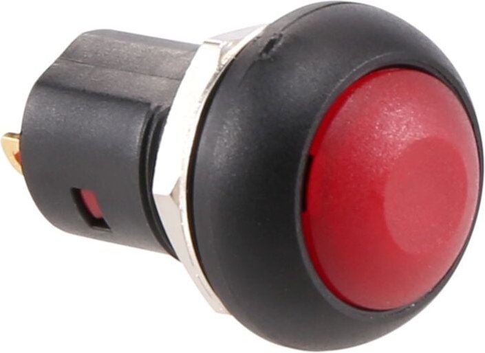 Ein-Aus-Verriegelung Wasserdichter 12-Mm-Druckschalter spst 2A IP67, Rot