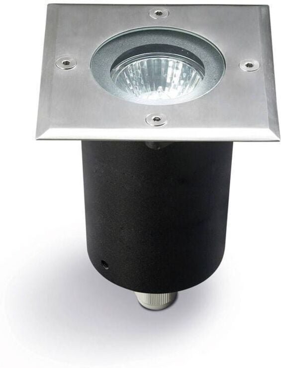 Ledkia - Leds-C4 Gea - 1 Licht Außenquadrat Einbauleuchte Edelstahl Aisi 316 IP67, GU10