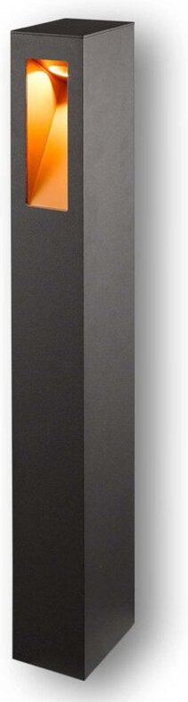 Lucande - LED-Wegeleuchte Jenke aus Aluminium - grafitgrau, gold matt