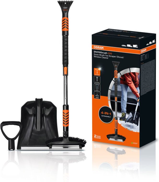 Osram Schneebürste 4in1 Eiskratzer Schaufel Scheibenreiniger