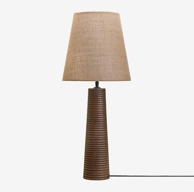 Malva Tischlampe aus Mangoholz ↑40 cm - Sklum