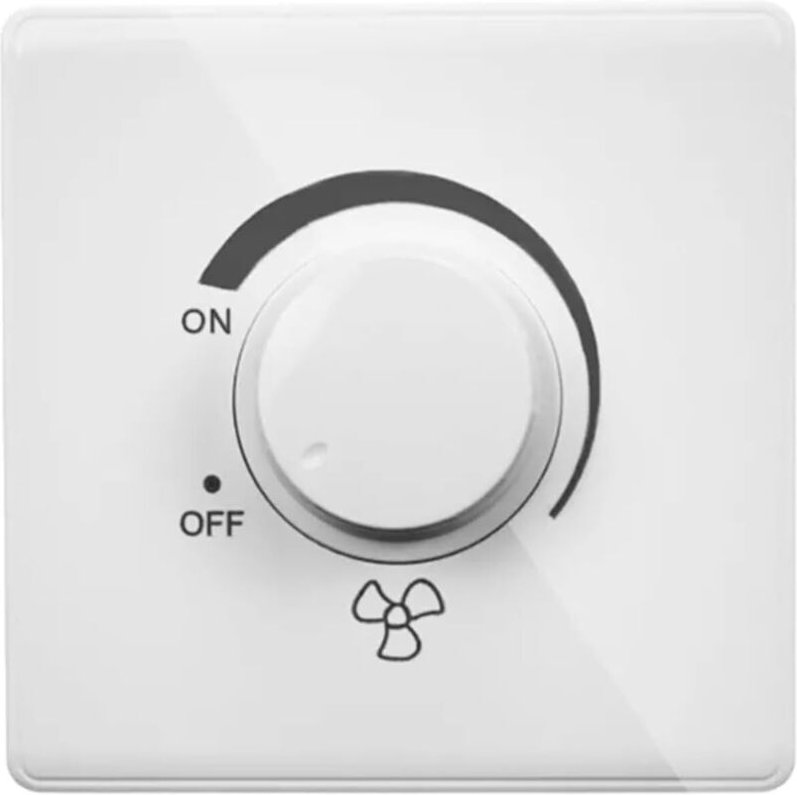 Vtizikl 86 Type Ceiling Fan Adjustment Stepless Speed Controller Wall Switch 220V 10A for 15-300W Dimmer