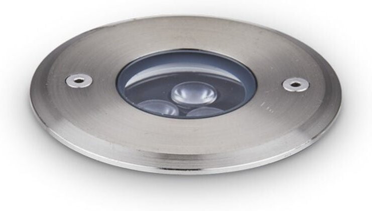 Ideal Lux - LED-Boden- und Terrasseneinbauleuchte für den Außenbereich Stahl IP67, 3000K