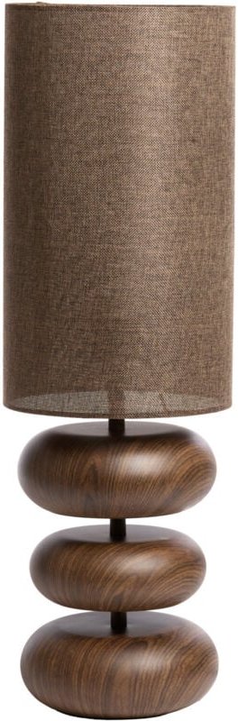 Tischlampe - Danialo - beige braun - baumwolle - Light&living