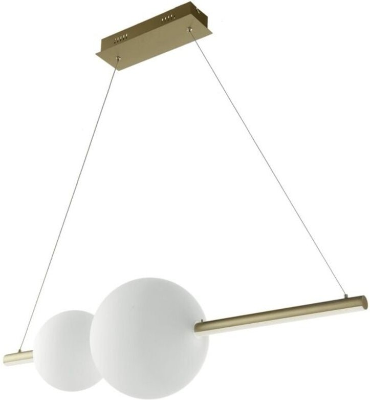 Fufi LED-Hängeleuchter aus Metall und geblasenem Glas von 45 w, dimmbar, 3000 k, Schwarz - Ondaluce