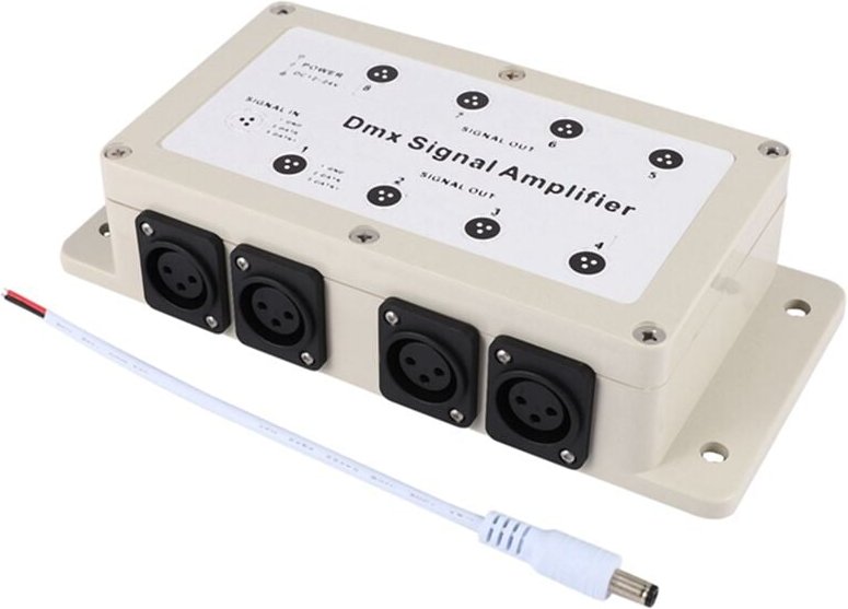 Dc 12-24V 8-Kanal-Ausgang Dmx512 LED-Controller SignalverstäRker Splitter Verteiler für HeimgeräTe
