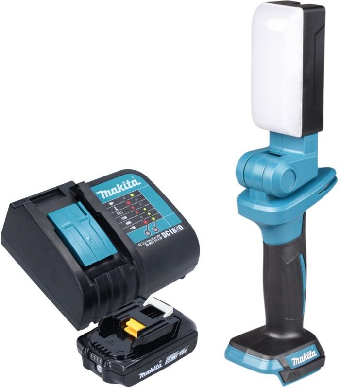 Makita DML 816 SA1X Akku Arbeitsleuchte 18 V 500 lm LED + 1x Akku 2,0 Ah + Ladegerät