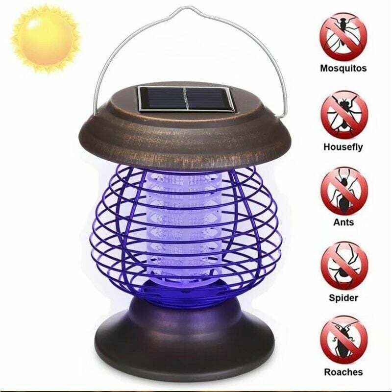 Tragbare Solar-Moskito-Killer-Lampe Anti-Moskito-Insekten-Killer Outdoor wasserdichte Rasen-Garten-Lampe