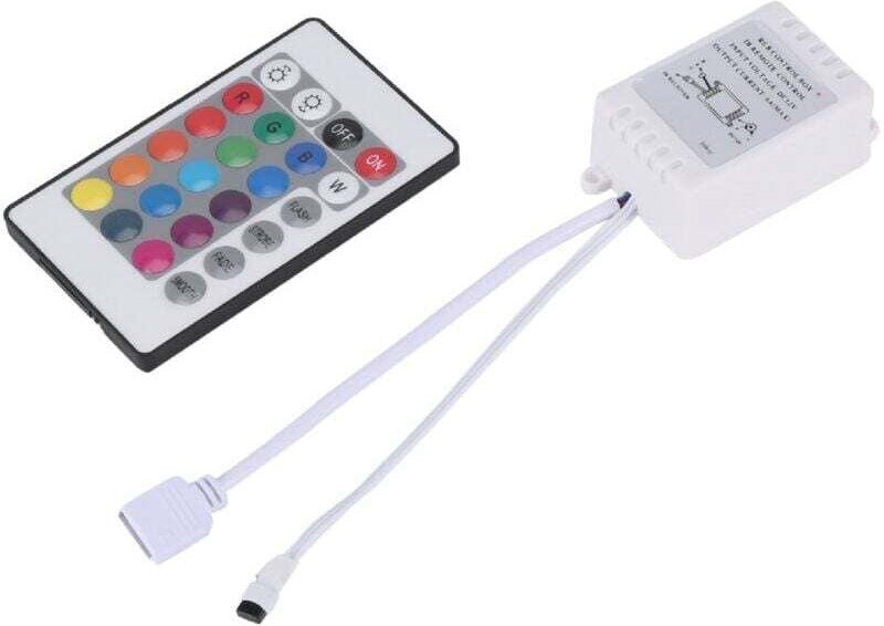 24-Tasten-Infrarot-RGB-LED-Controller für 12-Volt-LED-Lichtleisten