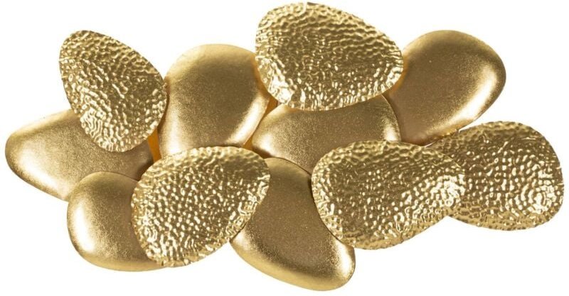 Wandlampe Castrocaro, Wandleuchte, Licht, Wandstrahler, 60x11 h31 cm, Gold - Dmora