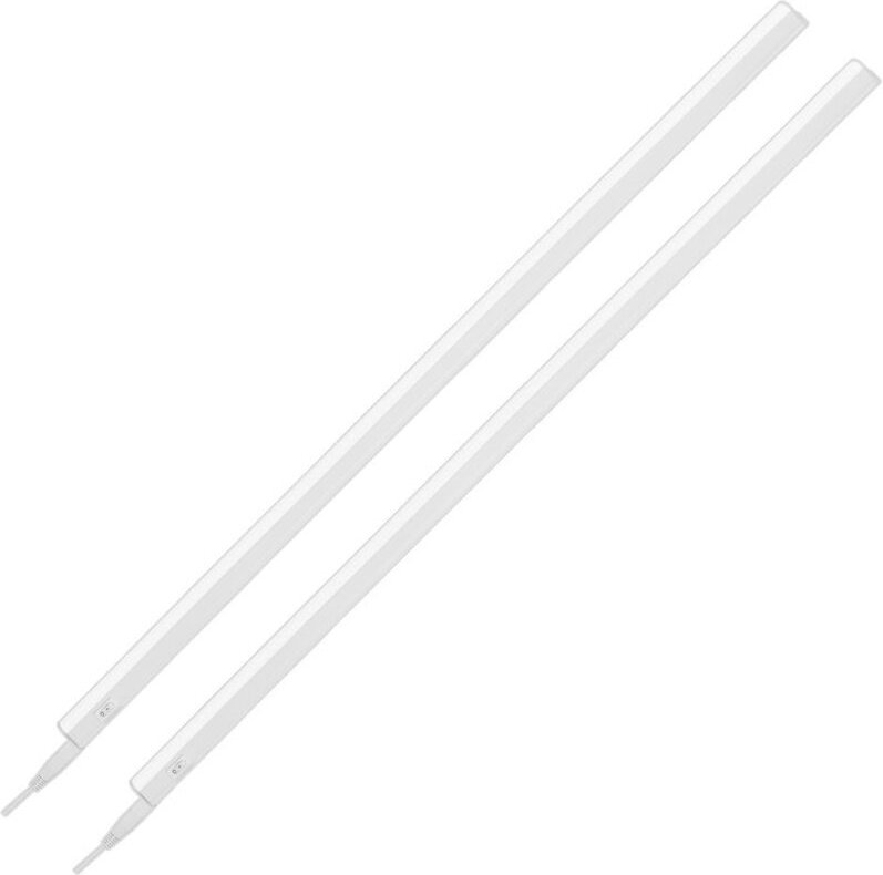 Briloner TOOK 2er Set LED Unterbauleuchte, Montagematerial, Neutralweißes Licht, Weiß, 87,3x2,2x3 cm