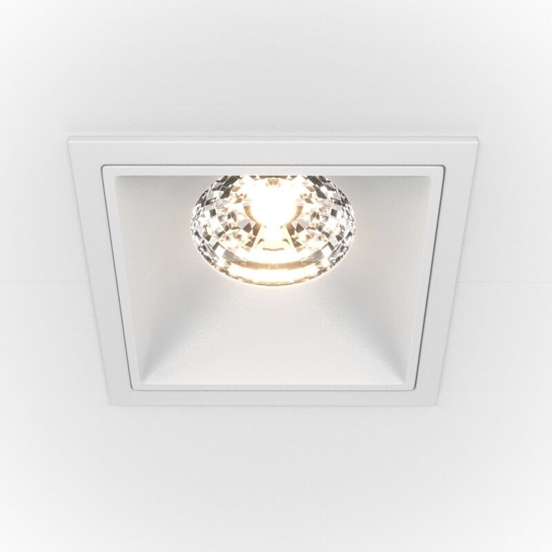 Maytoni - Alfa led Quadratisches dimmbares Einbau-Downlight Weiß, 1250lm, 4000K
