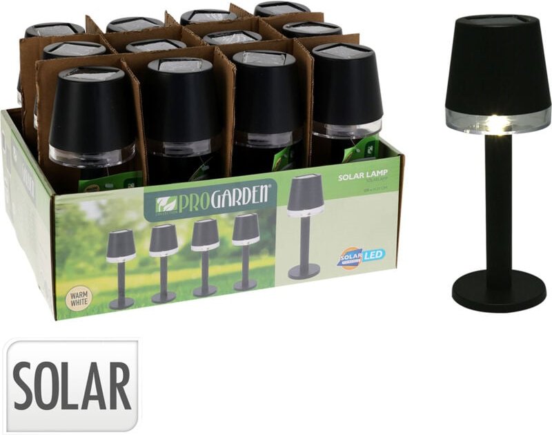 Schwarze Tischsolarlampe - Redcliffs