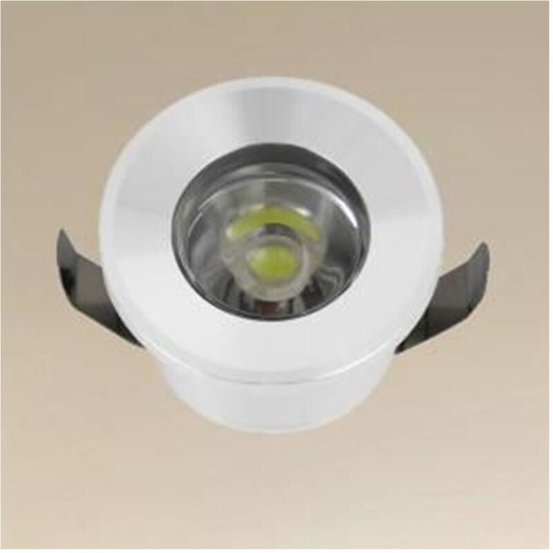 Thumbnail - Trade Shop Traesio - Trade Shop - 1W led deckeneinbaustrahler IP20 weiss mini spot schrittleuchte kalt licht 00205 -