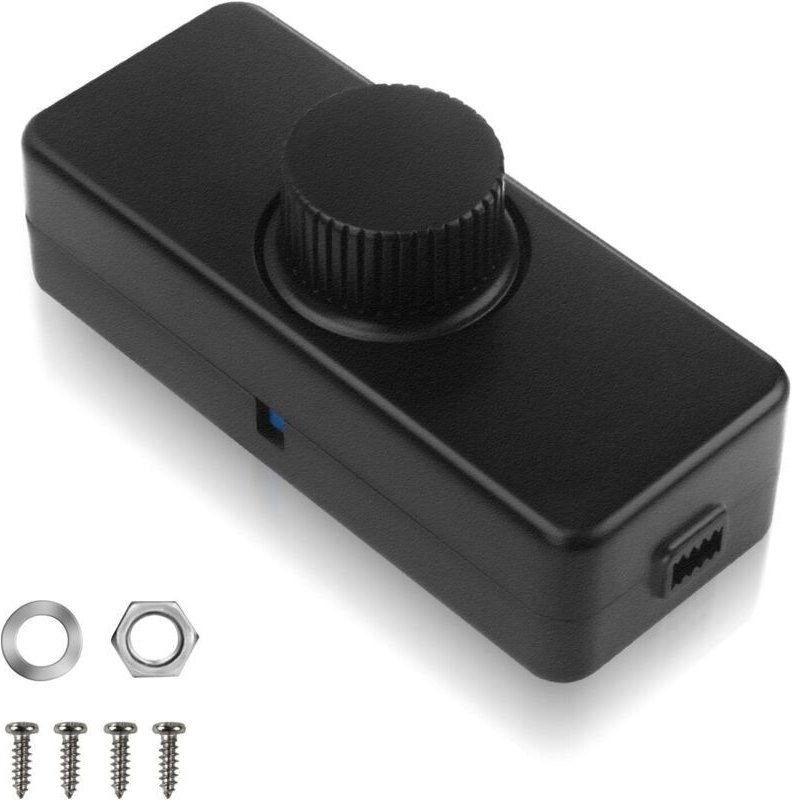 LED-Dimmerschalter, intelligente Tastenschalter und Dimmer, 220–240 V / 50 Hz 3–100 W, einstellbarer, geräuschloser Dreh...