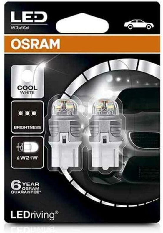 Autoglühbirne OS7905CW-02B Osram W21W 2W 12V 6000K (2 Stücke)