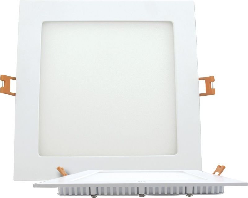 No Brand - Led Spot - Einbaustrahler 15W 4000K neutralweiß ohne Led-Punkte - Led Deckenspot 172x172mm, weiß 230V
