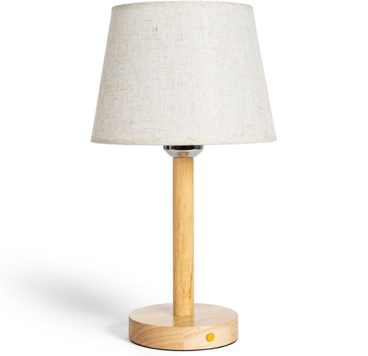 Efectoled - led Tischlampe 1W aus Holz mit wiederaufladbarem USB-Akku Rowy Natürlich