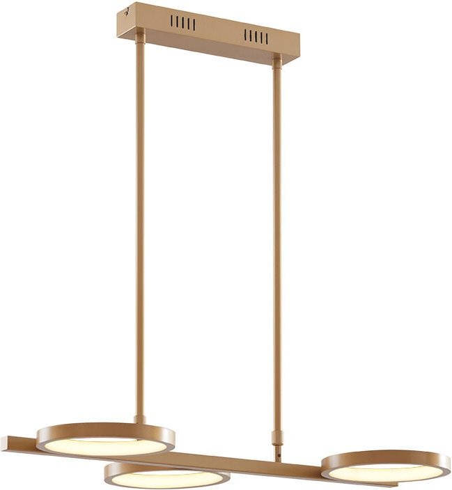 Moderne Hängelampe Gold inkl. led 3-stufig dimmbar 3-flammig - Vivé