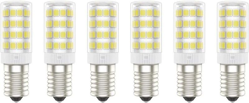 Beijiyi - E14-LED-Leuchtmittel, 5 w (entspricht 50 w), Kaltweiß (6000 k), AC220–240 v, flimmerfrei, nicht dimmbar, 300 L...