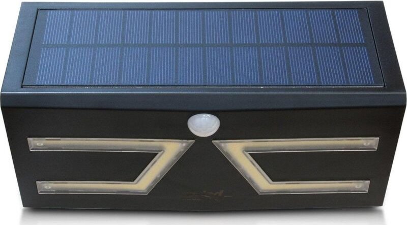 Ab-com Solar Außenlampe schwarz 5W mit Bewegungsmelder