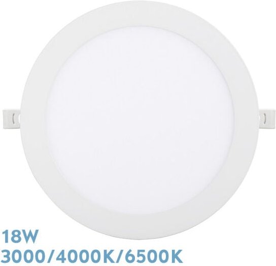 Fabrilamp - Einbaudownlight Silex 18w 3000-4000-6500k White 1620lm Rund 22,5d Ausschnitt 20d