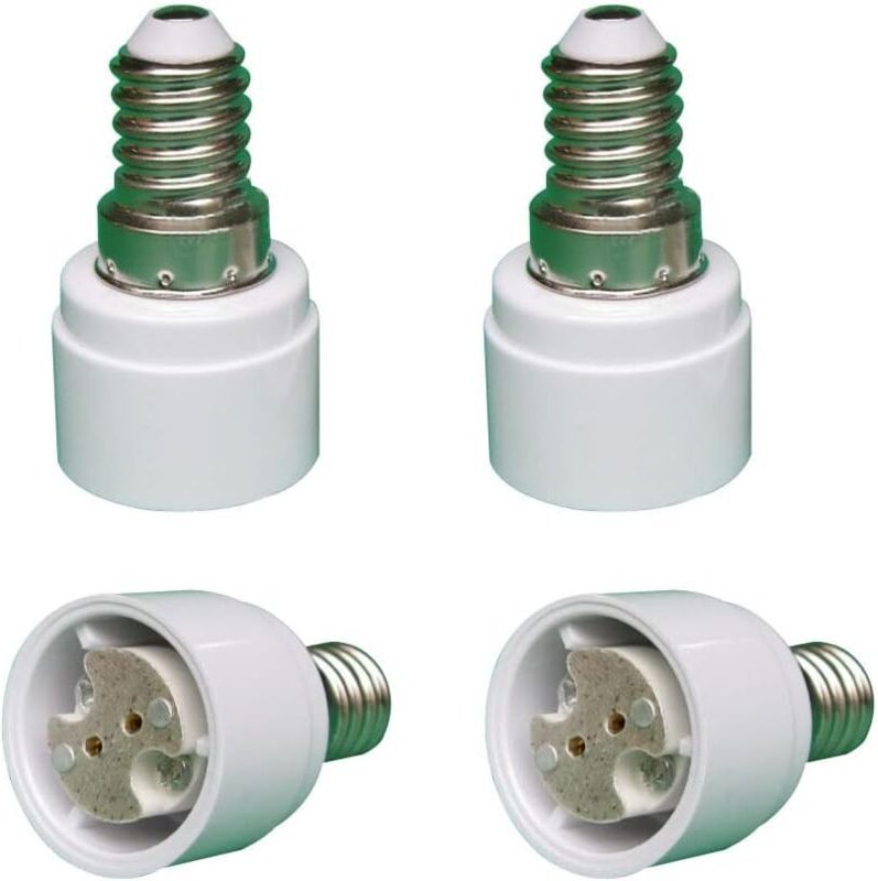 Aougo - 4er-Pack E14-auf-G4-MR16-GU5.3-GU4-Sockeladapter für led- oder Halogenlampen