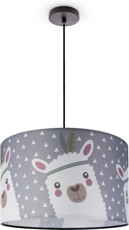 Paco Home Deckenlampe Kinderzimmer Pendelleuchte Babyzimmer Feuerwehr Straße Polizei E27 Pendelleuchte - Schwarz, Design...