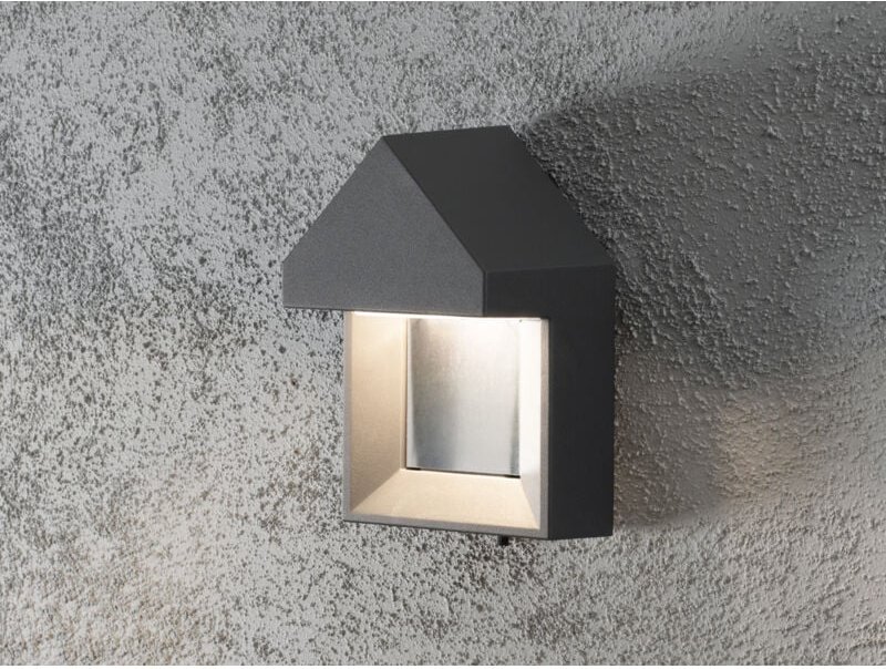 Konstsmide - Edle Wandleuchte cosenza, anthrazit, 5 Watt hp-led, 400 Lumen, IP54