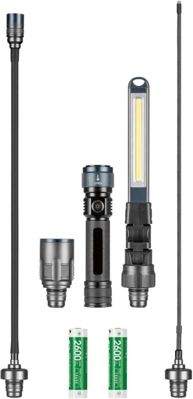 Lena Lighting - Arbeitslampen Satz mit 2 Akkus Multi Light led mit verschiedene Adapter 2 x Akku im Satz