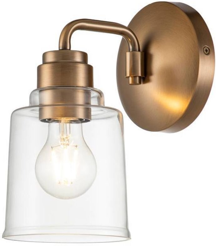 Elstead Kichler Aivian Dome Wandleuchte verwittertes Messing